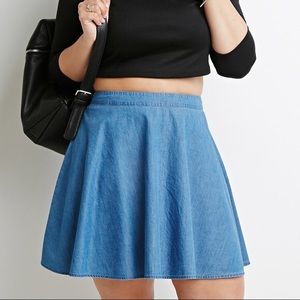 Rag and bone a-line denim skirt skater